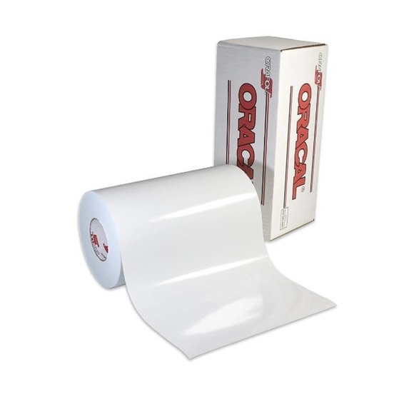 2 Pack 12"x 1 Yard Oracal 651 WHITE & BLACK Cricut Hobby Craft Vinyl Decal - Picture 4 of 4